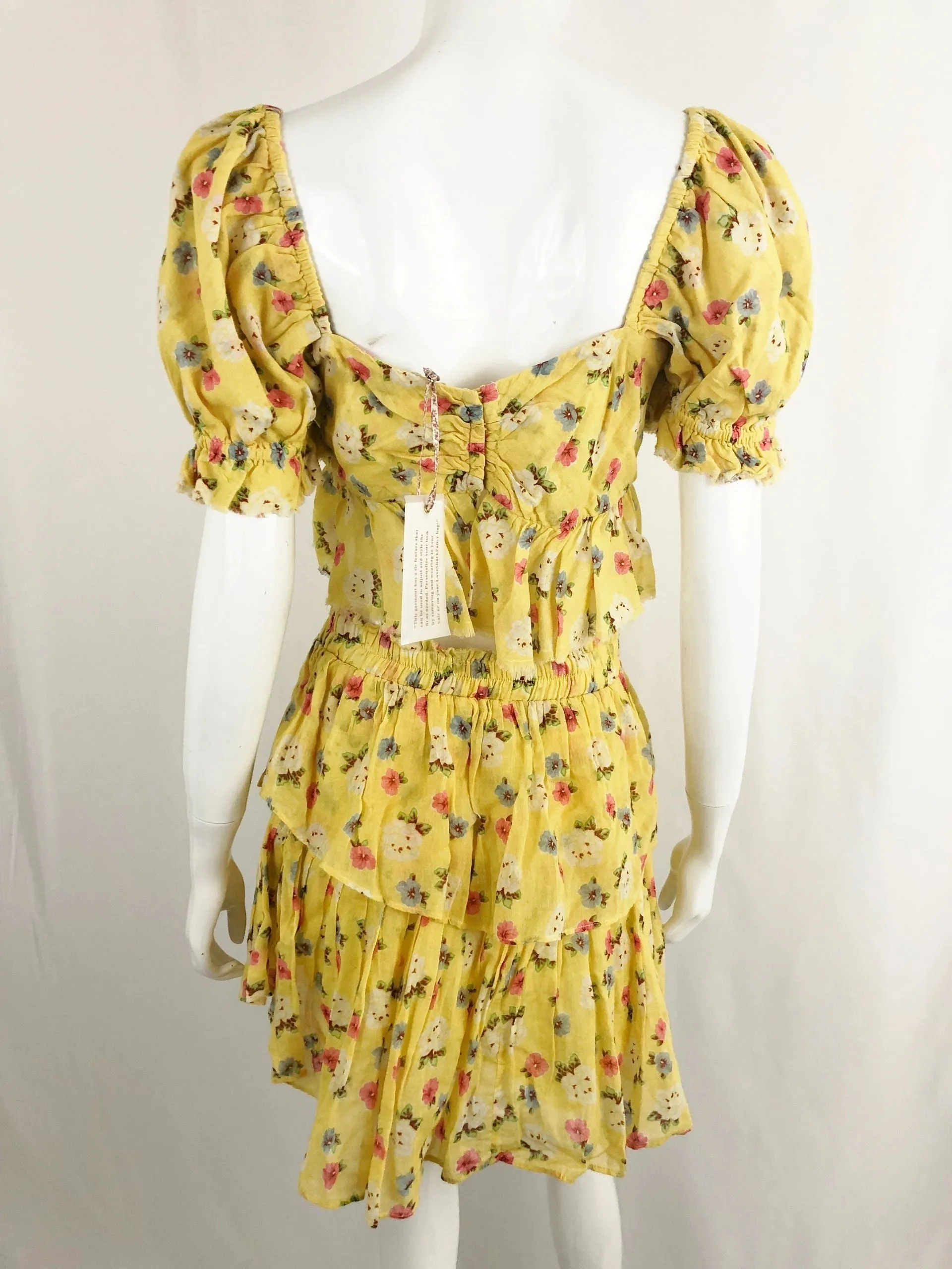 NEW Loveshackfancy Mini Skirt Size M (Top Sold Separately)