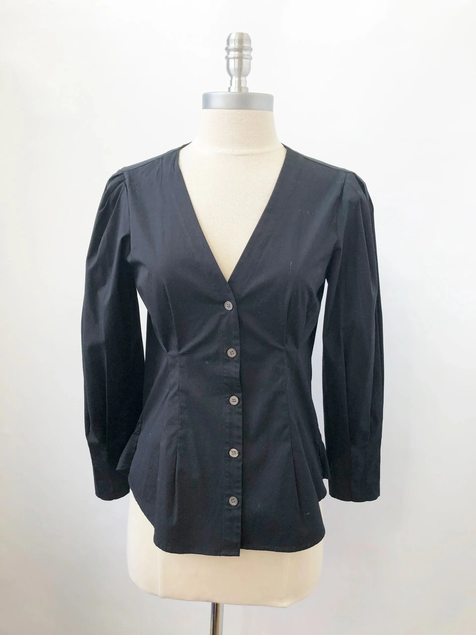 NEW Veronica Beard Black Blouse Size 4