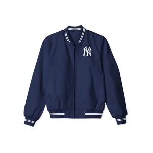 New York Yankees Navy Blue Bomber Jacket – Classic Lightweight Sportswear with Iconic Team Logo