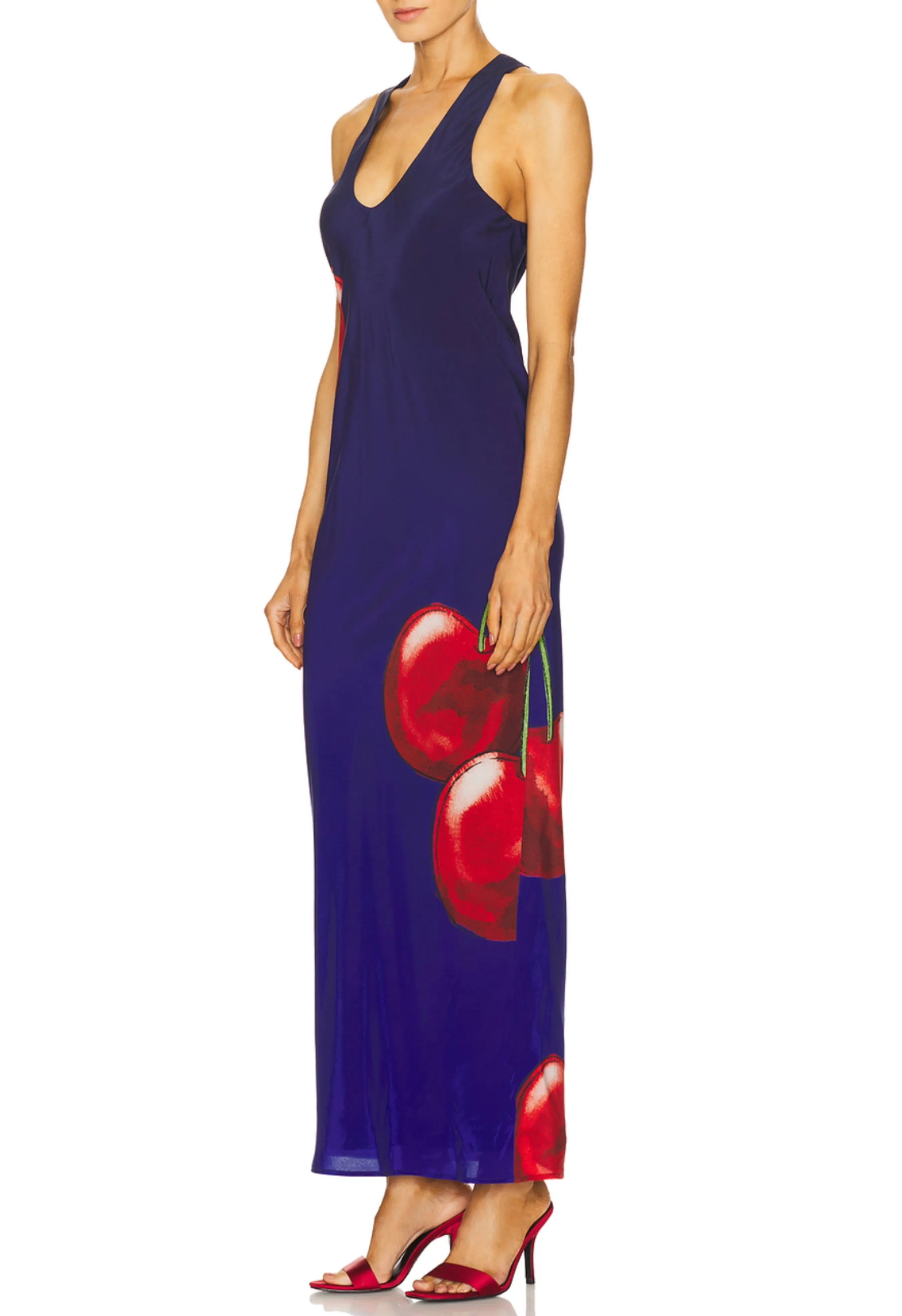 Night Cherry Maxi Dress