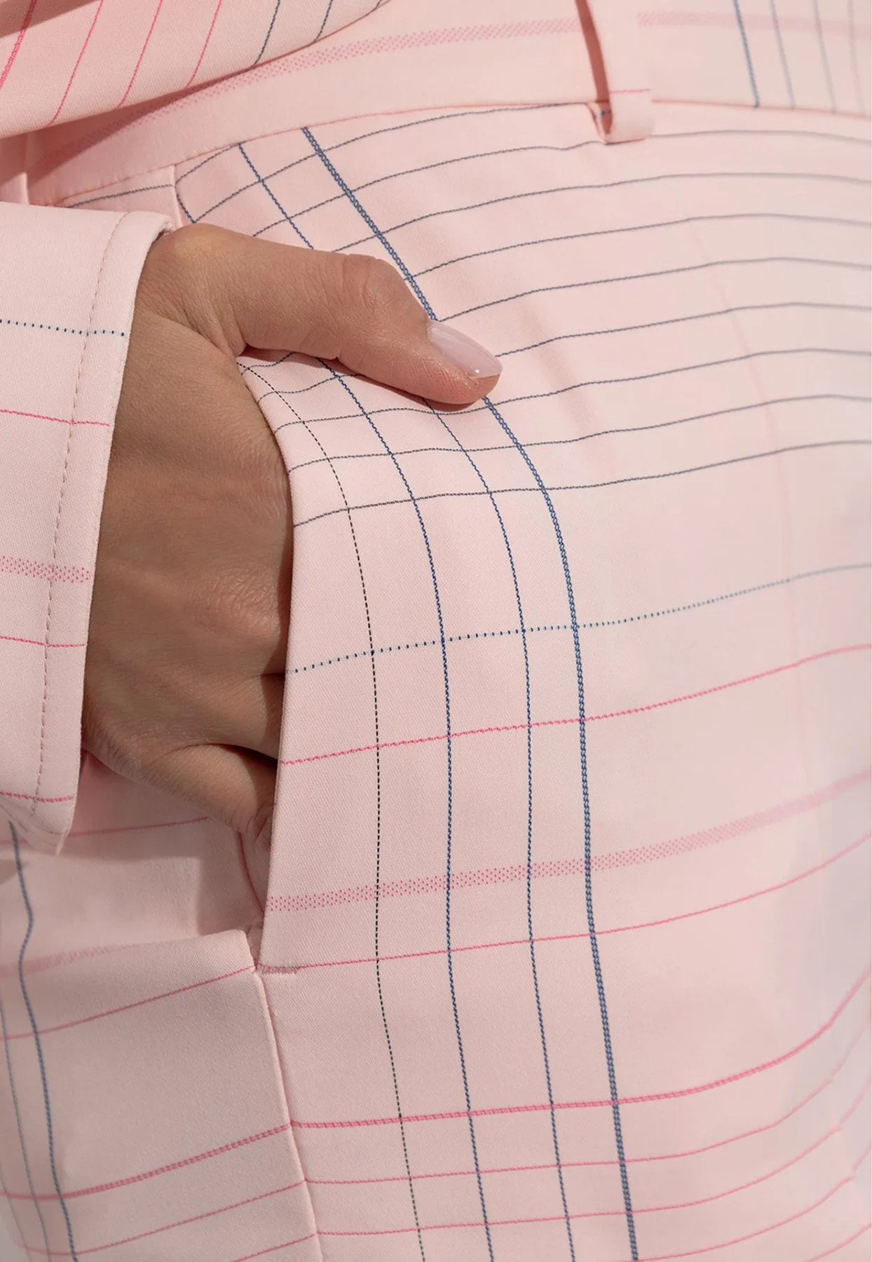 Notebook-Pattern Flared Pants