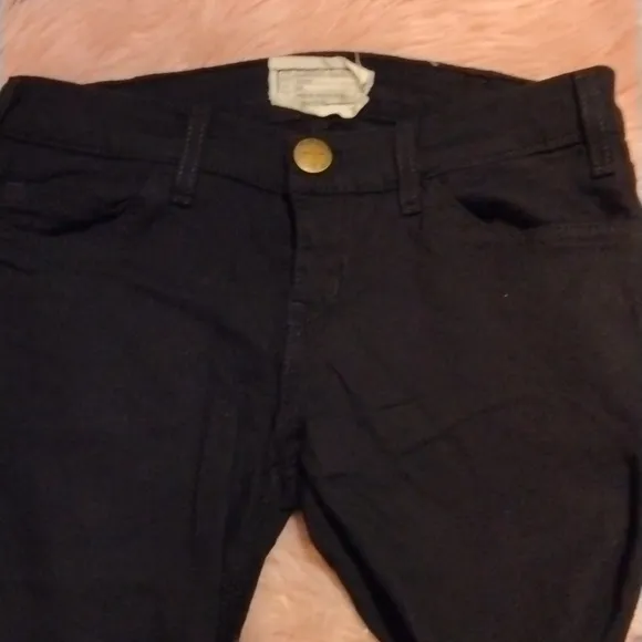 NWOT Current &amp; Elliott The Grommet Size 26 in Overdye Black Denim