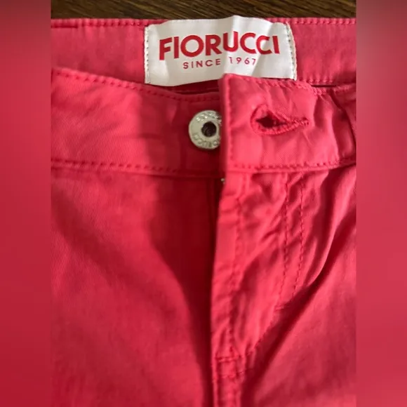 NWT FIORUCCI Skinny Red pants  JEANS SZ 28 made in Italy