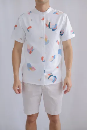 Oliver Abstract Shirt In White