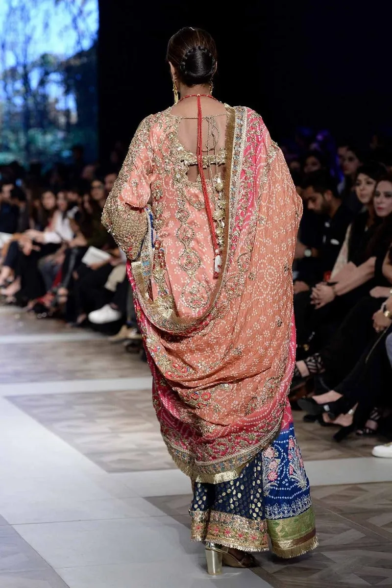 Pakistani Bridal Lehnga with Long Shirt #C2105