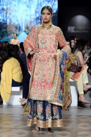Pakistani Bridal Lehnga with Long Shirt #C2105