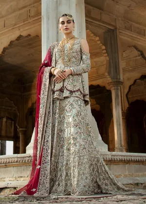 Pakistani Bridal Lehnga with Short Shirt for Wedding #J5176