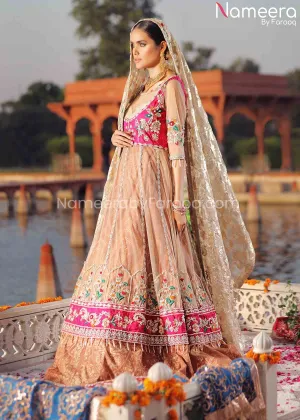 Pakistani Mehndi Dress Design for Girl Online #BR155