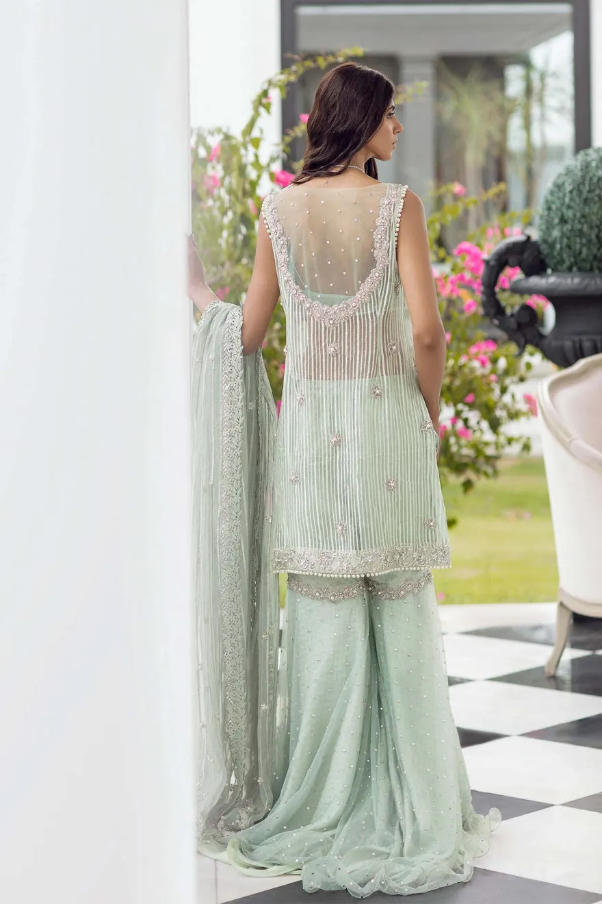 Pakistani Wedding Gharara with Embellished Kameez Dress