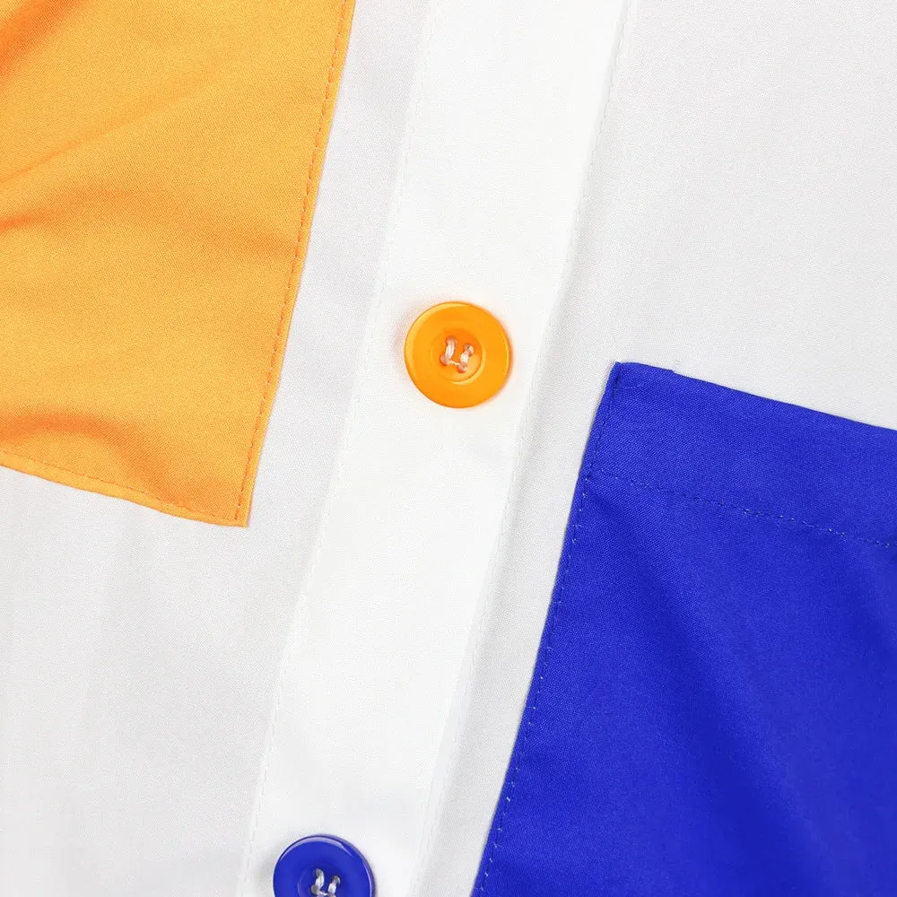 Patchwork Pocket Dress