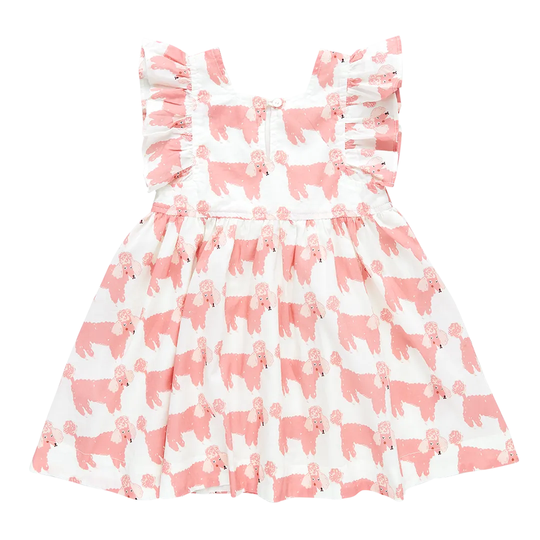 Pink Chicken Girls Elsie Dress - Poodle Party