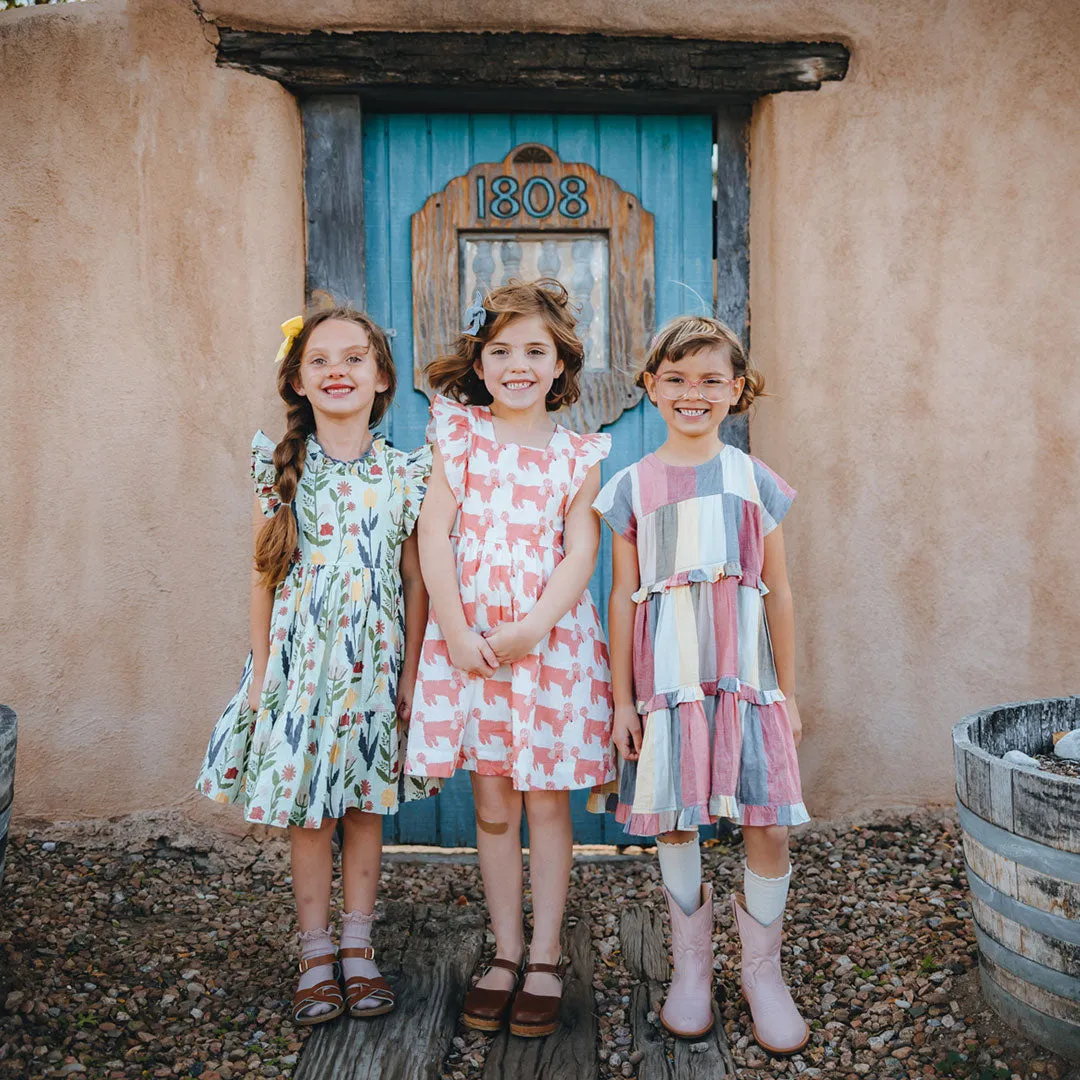 Pink Chicken Girls Elsie Dress - Poodle Party