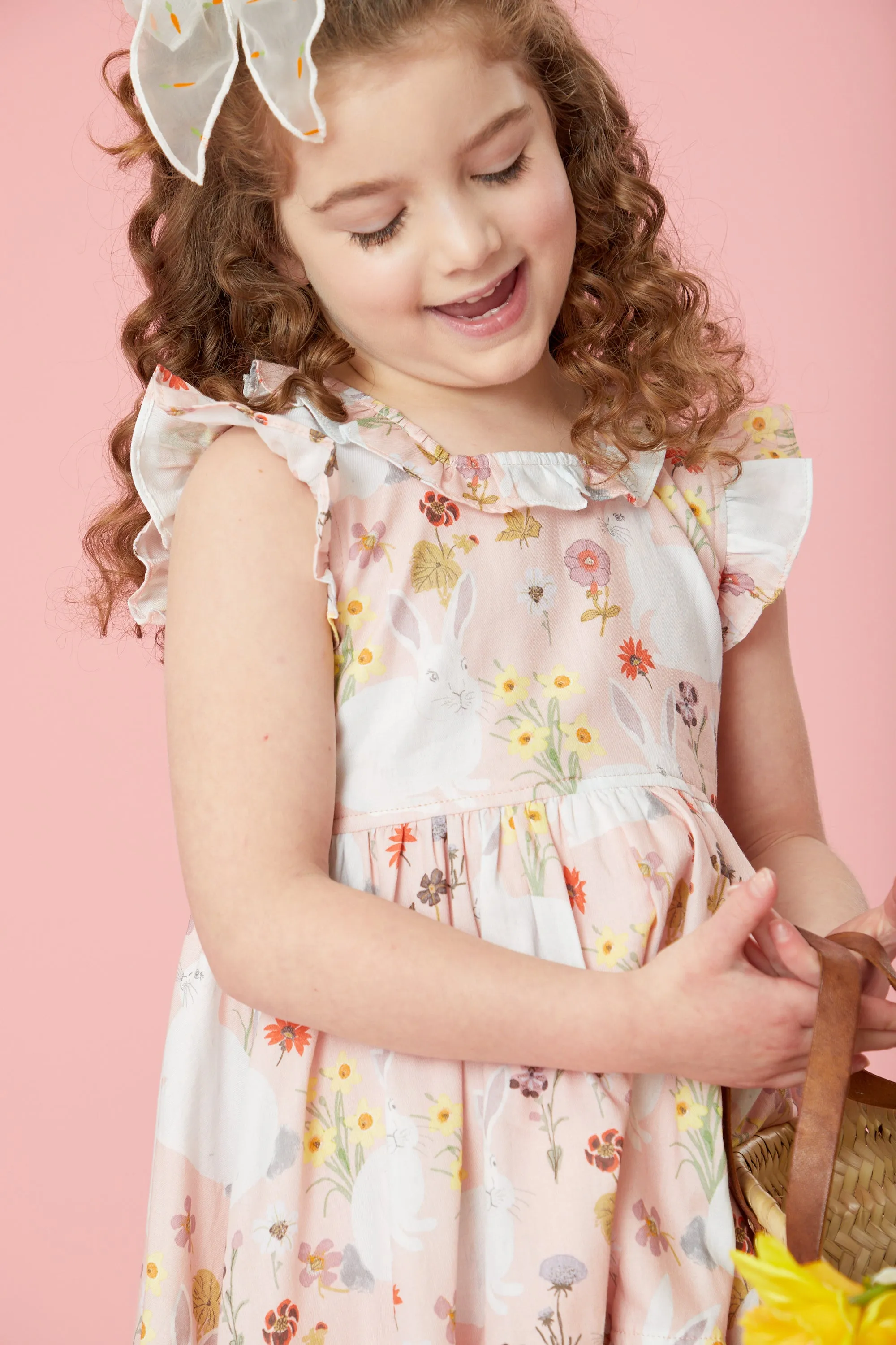 Pink Chicken Girls Judith Dress - Rabbit Garden
