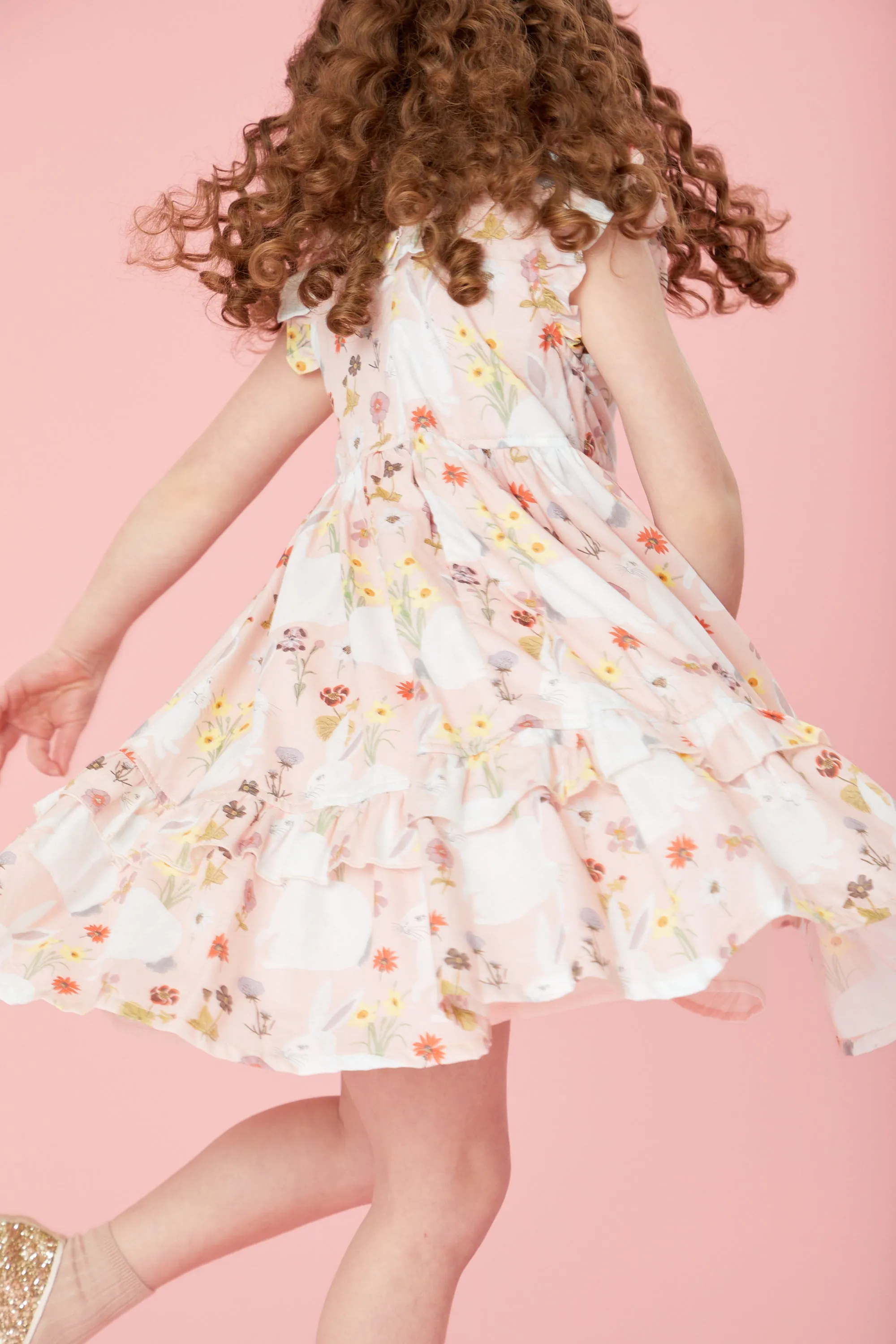 Pink Chicken Girls Judith Dress - Rabbit Garden