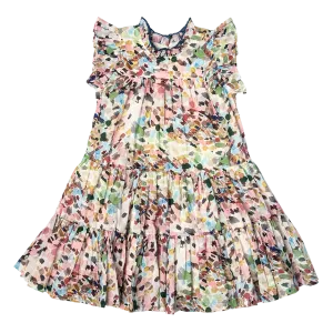 Pink Chicken Girls Kalani Dress - Watercolor Brush