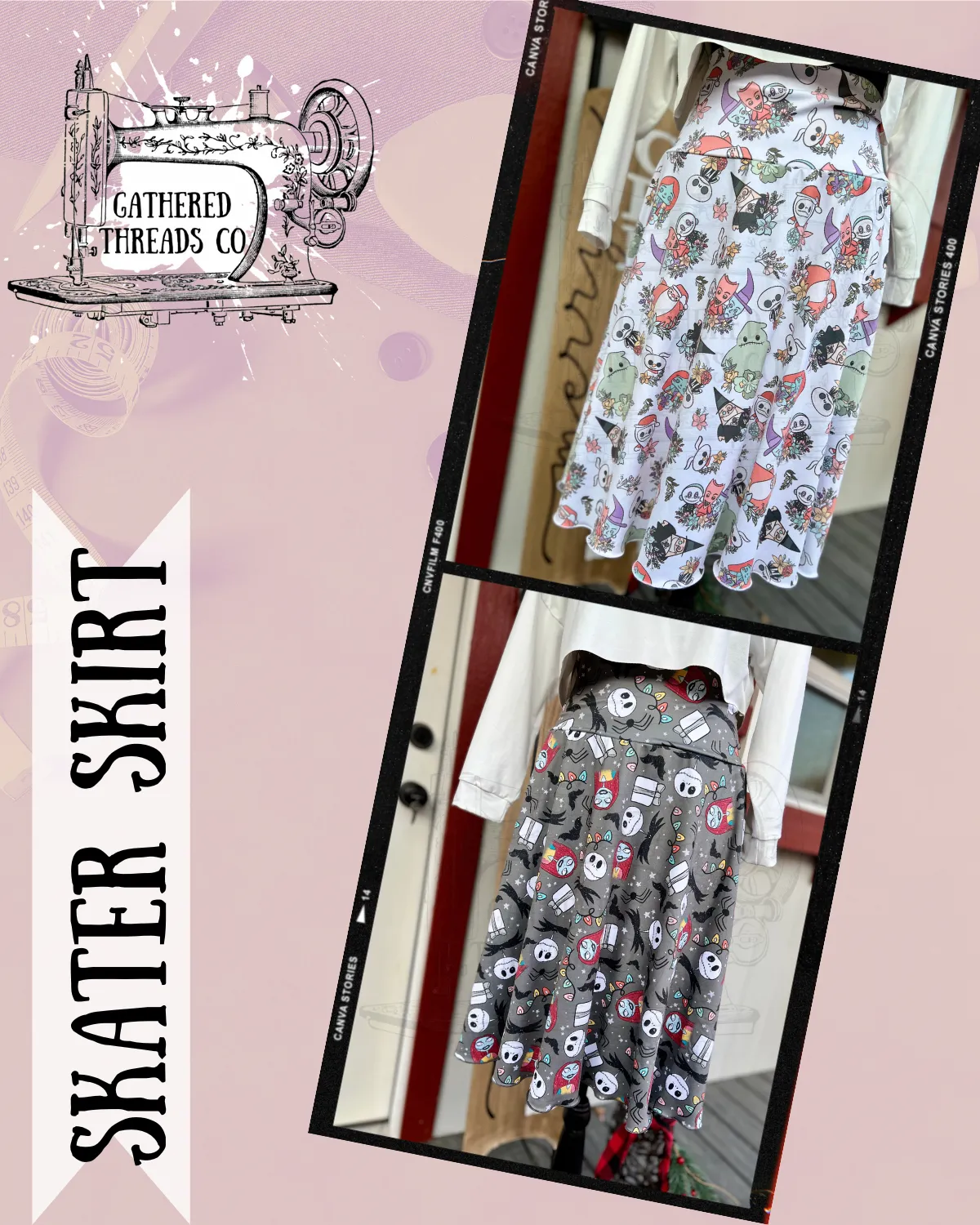 Pink Frosted Animals Skirts