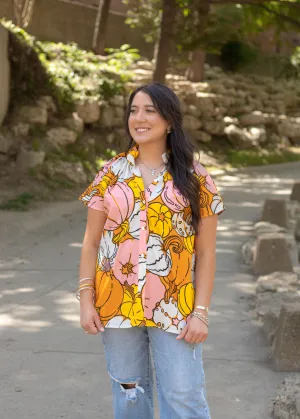 Pink Pumpkin Blouse