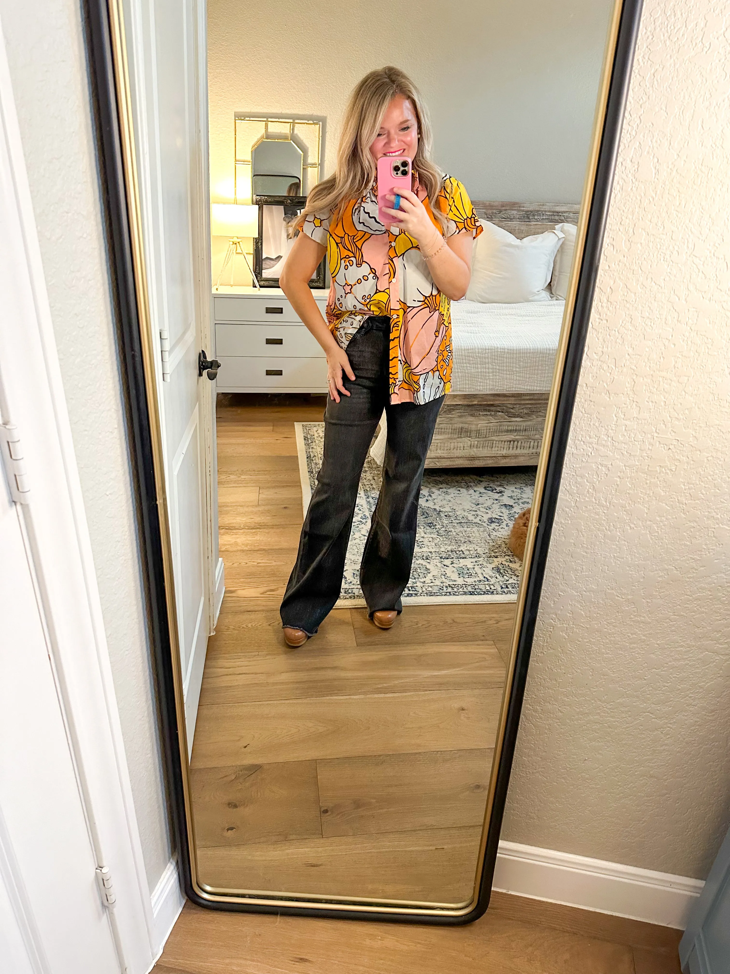 Pink Pumpkin Blouse