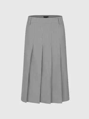 Pleated A-Line Skirts