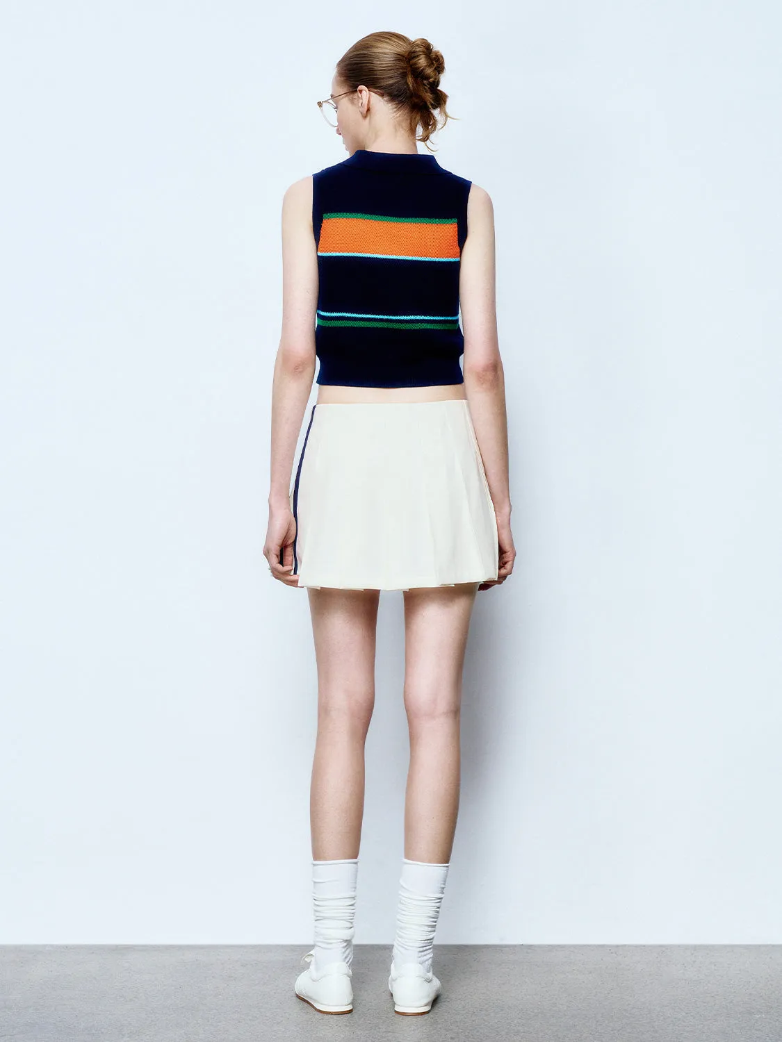 Pleated A-Line Skirts