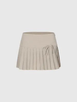 Pleated A-Line Skirts