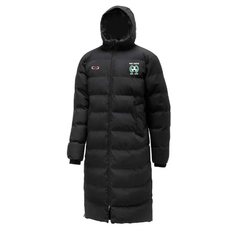 Port United Premier Coaches Jackets Black