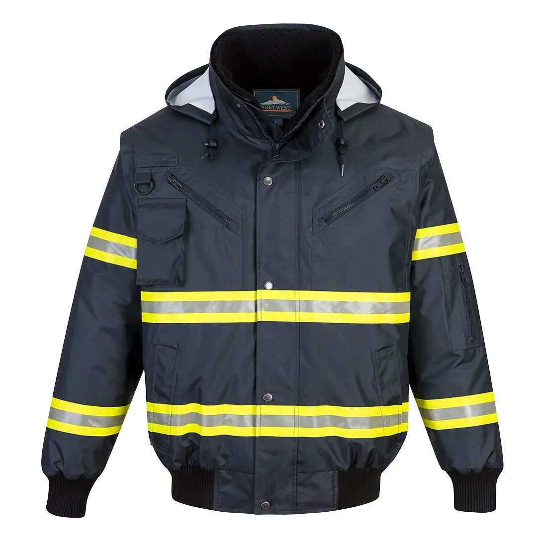 Portwest Iona Xtra 3-In-1 Bomber Jacket - Navy - Large