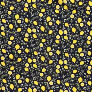 Printed Mini Matt Lemon & Olive Black