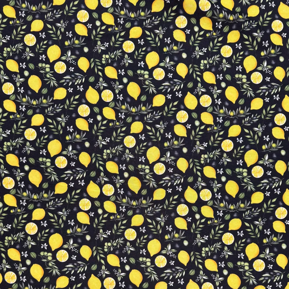Printed Mini Matt Lemon & Olive Black