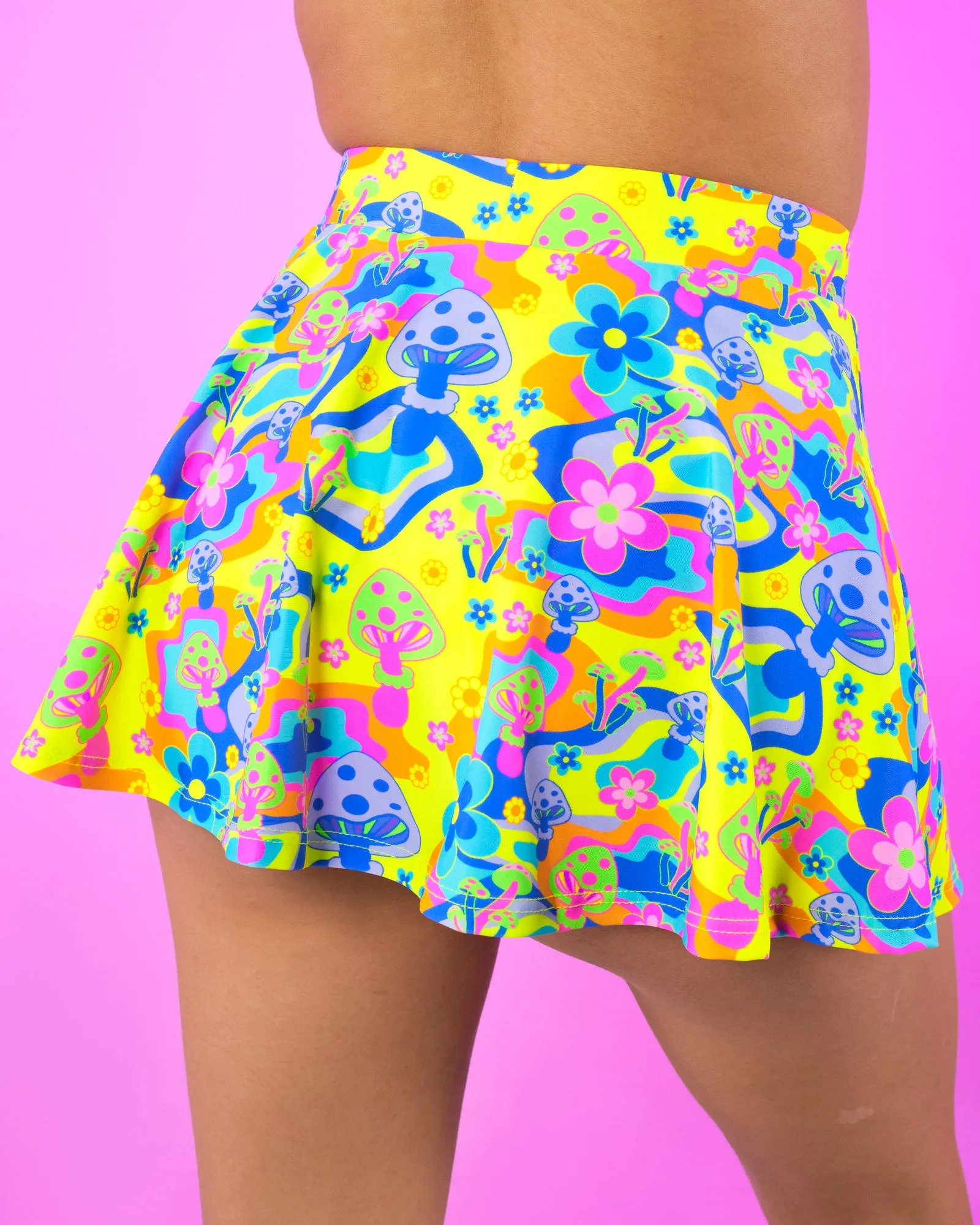 Psychedelic Psilocybin Mini Skirt