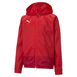 Puma TeamGoal Rain Jacket Red Youth