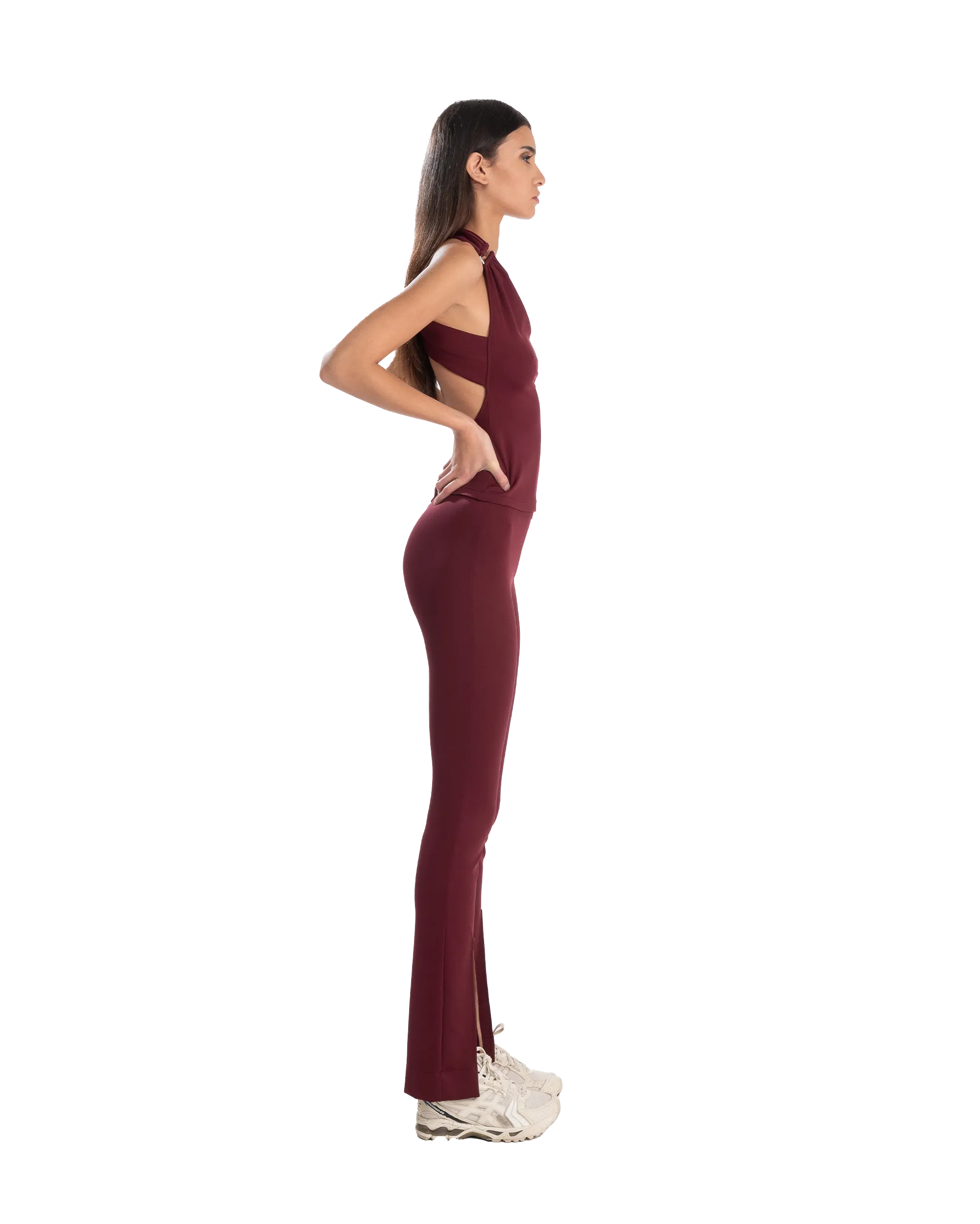 Punto Milano Flare Pants Ruby