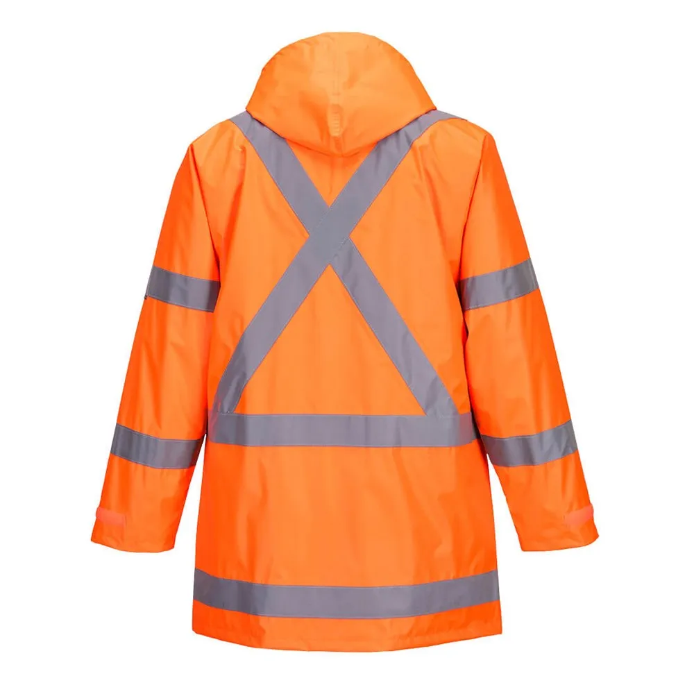 PW TORNADO HI VIS TTMC-W17 RAIN JACKET - MESH LINED, X BACK
