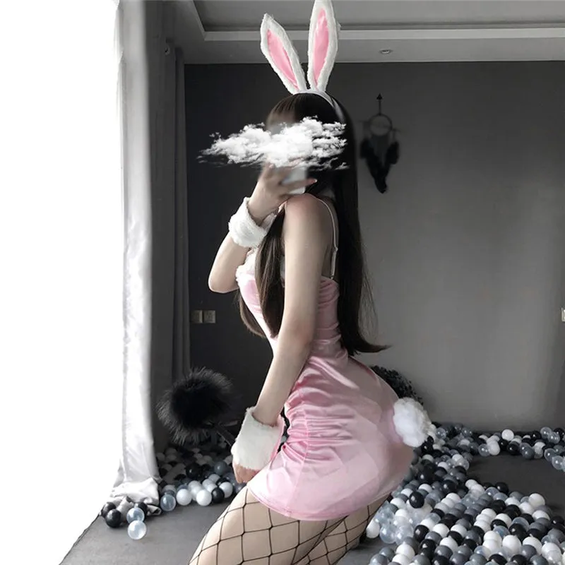 "CUTE PLUSH BUNNY GIRL" DRESS SUIT N042603