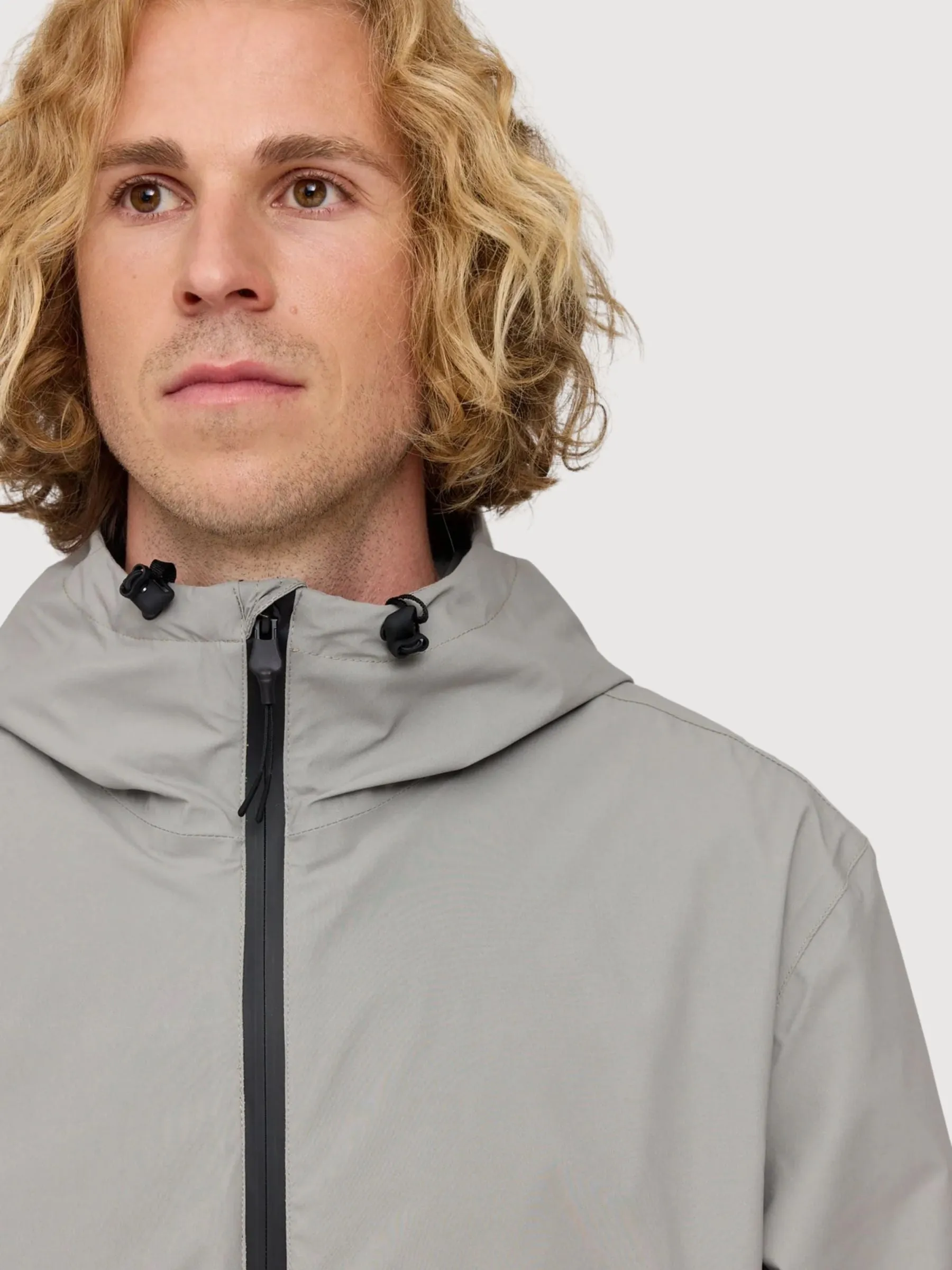 Rain Jacket Technical Light Grey Man | Mazine