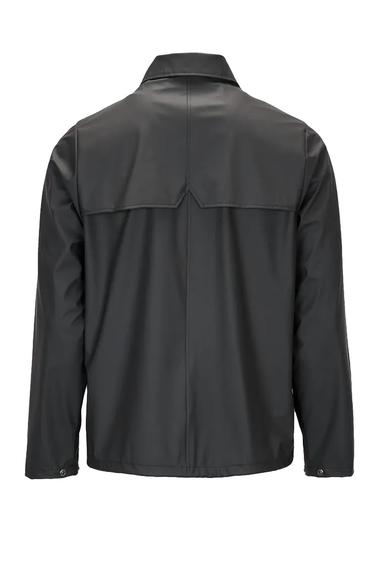 RAINS Unisex Black Coach Rain Jacket #1245 $110 NWT