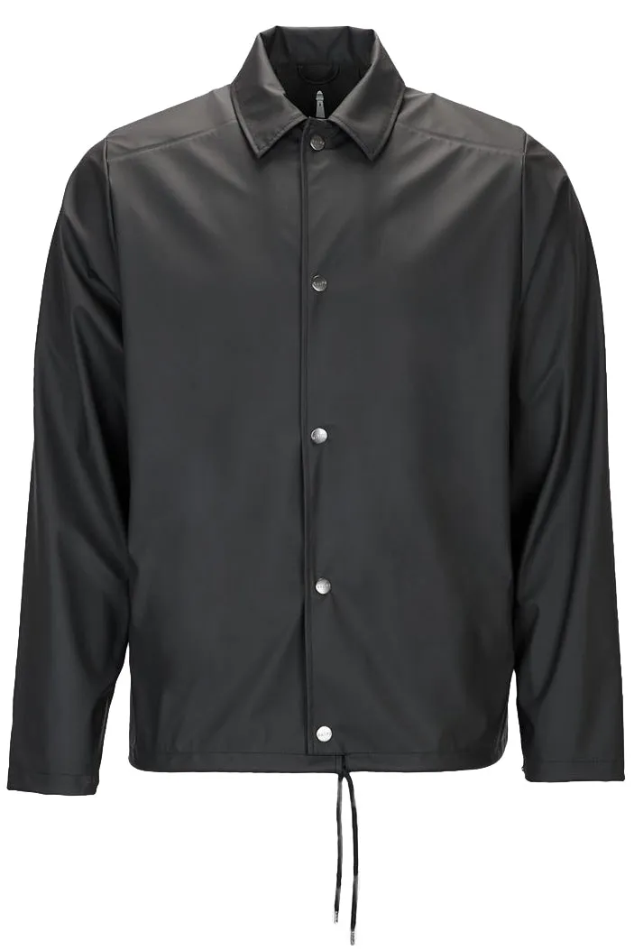 RAINS Unisex Black Coach Rain Jacket #1245 $110 NWT