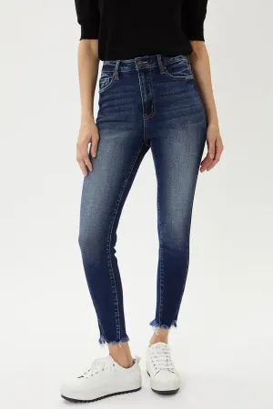 Raw hem jeans