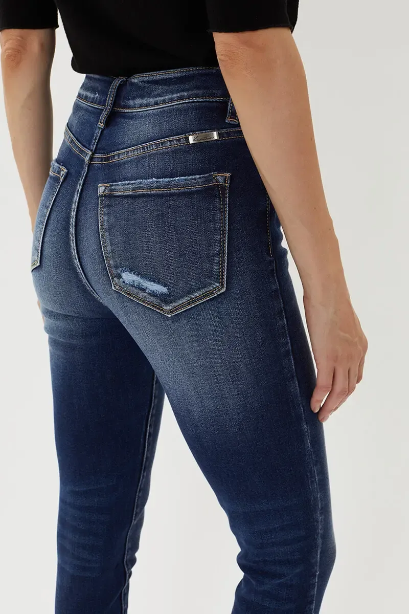 Raw hem jeans
