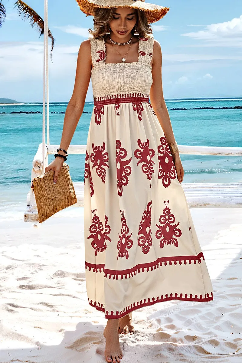 Regal II Square Neck Maxi Dress