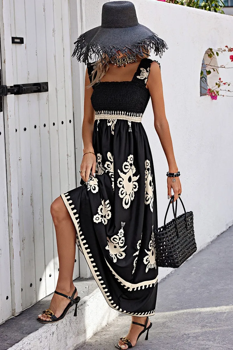 Regal II Square Neck Maxi Dress