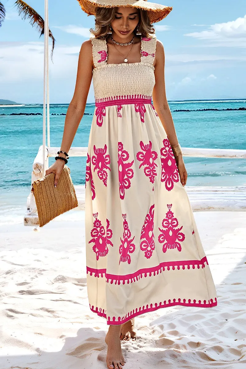 Regal II Square Neck Maxi Dress