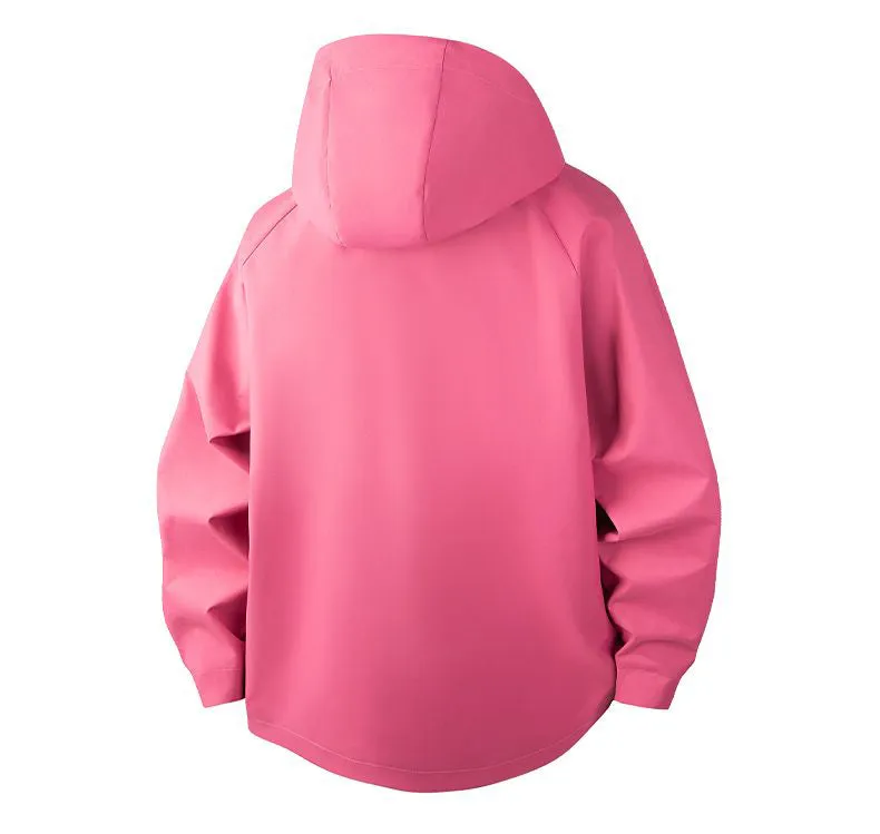 Relaxed-Fit Men's Rain Coat with Easy-to-Clean Fabric and Cargo Pocket