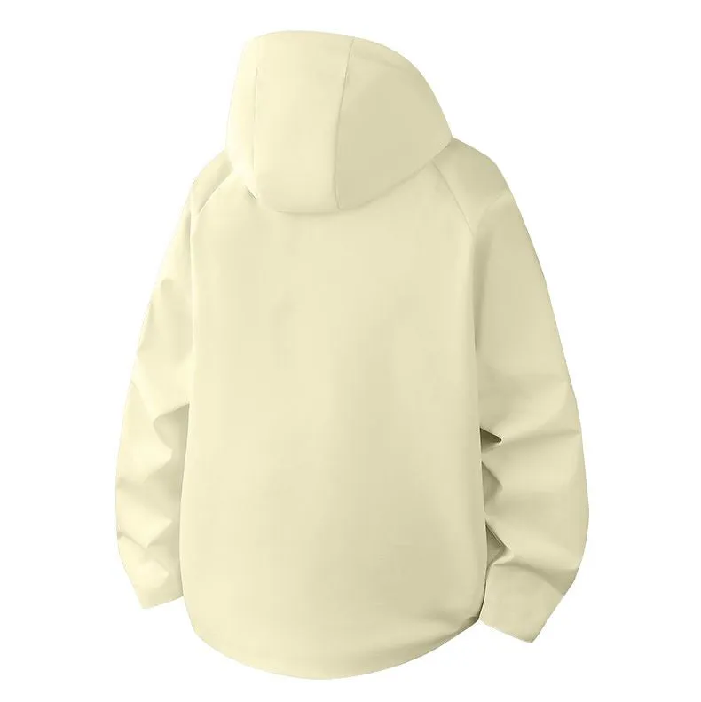 Relaxed-Fit Men's Rain Coat with Easy-to-Clean Fabric and Cargo Pocket