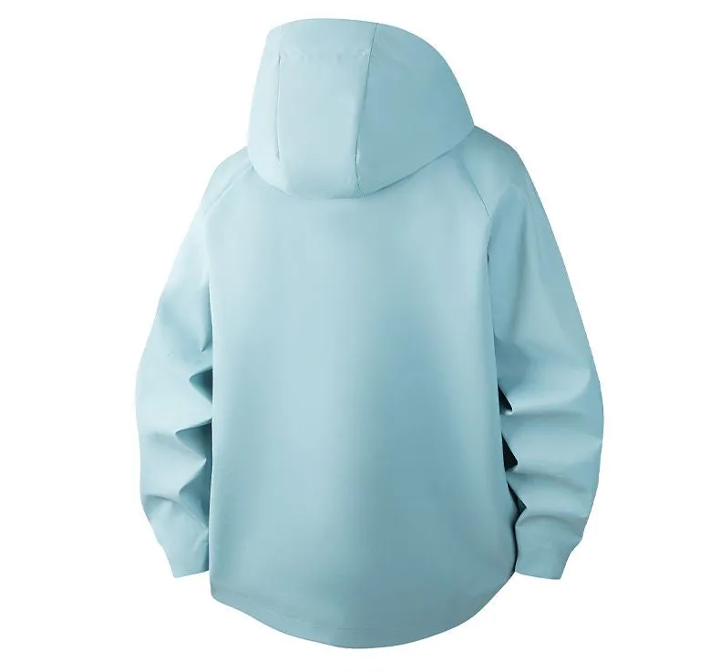 Relaxed-Fit Men's Rain Coat with Easy-to-Clean Fabric and Cargo Pocket