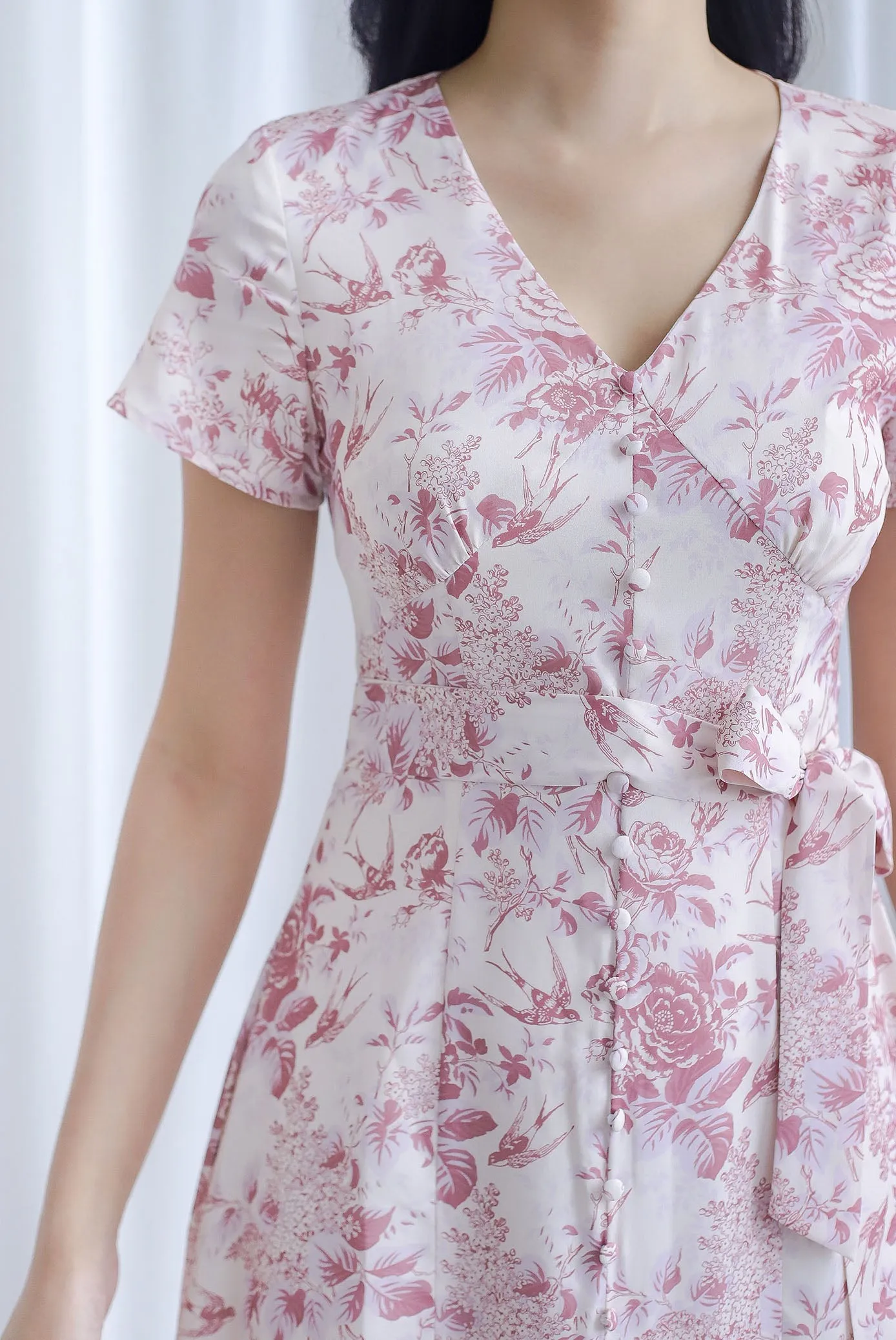 *Restocked* TDC Geovana Slit Mermaid Maxi Dress In Pink Porcelain