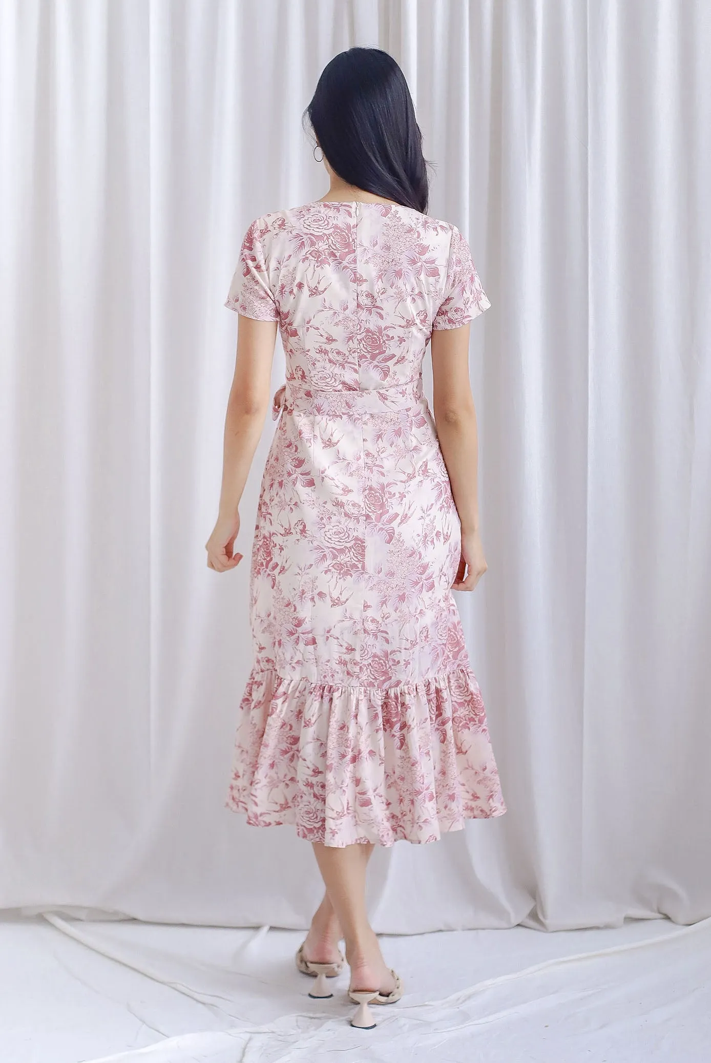 *Restocked* TDC Geovana Slit Mermaid Maxi Dress In Pink Porcelain