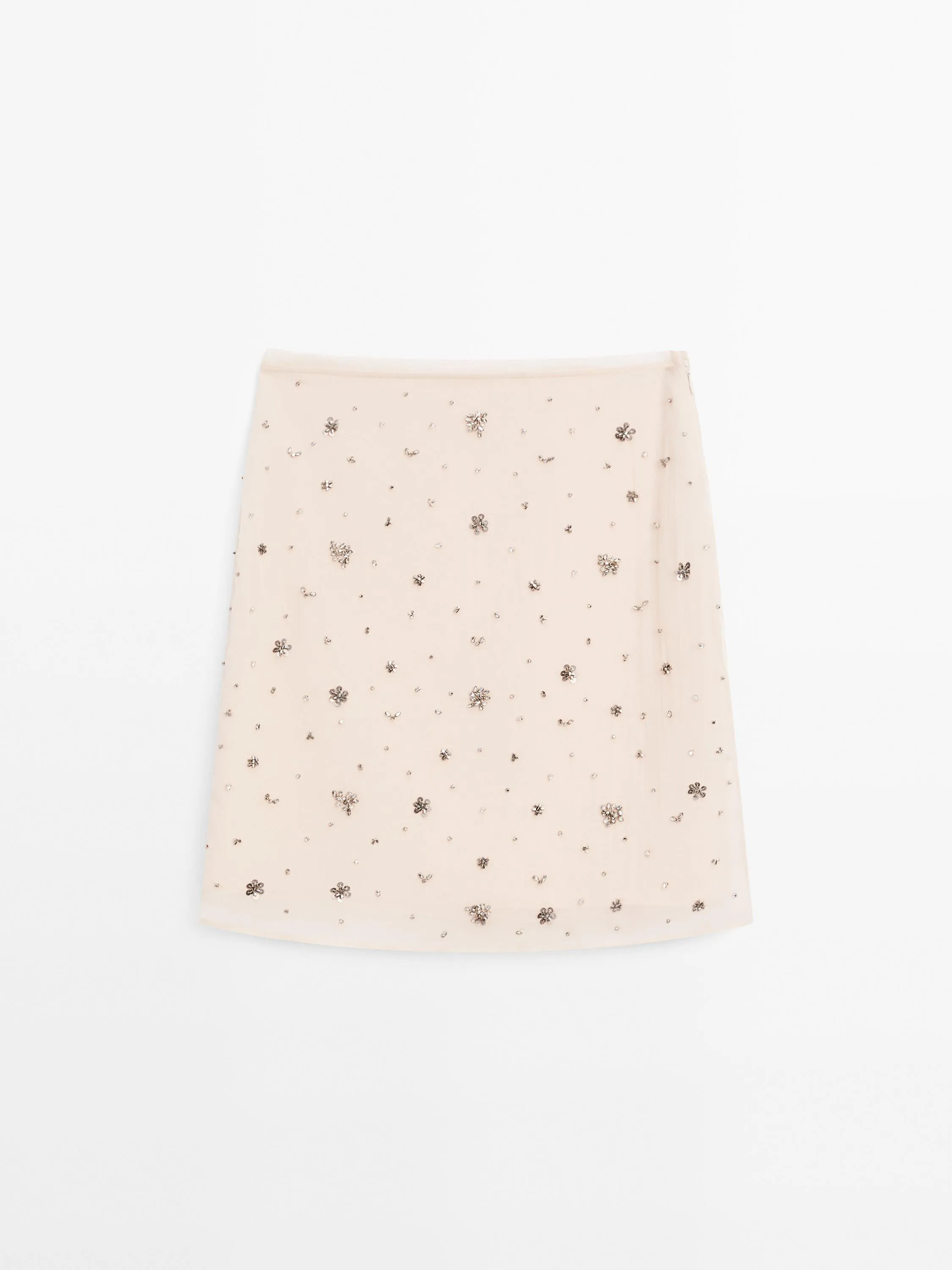 Rhinestone mini skirt