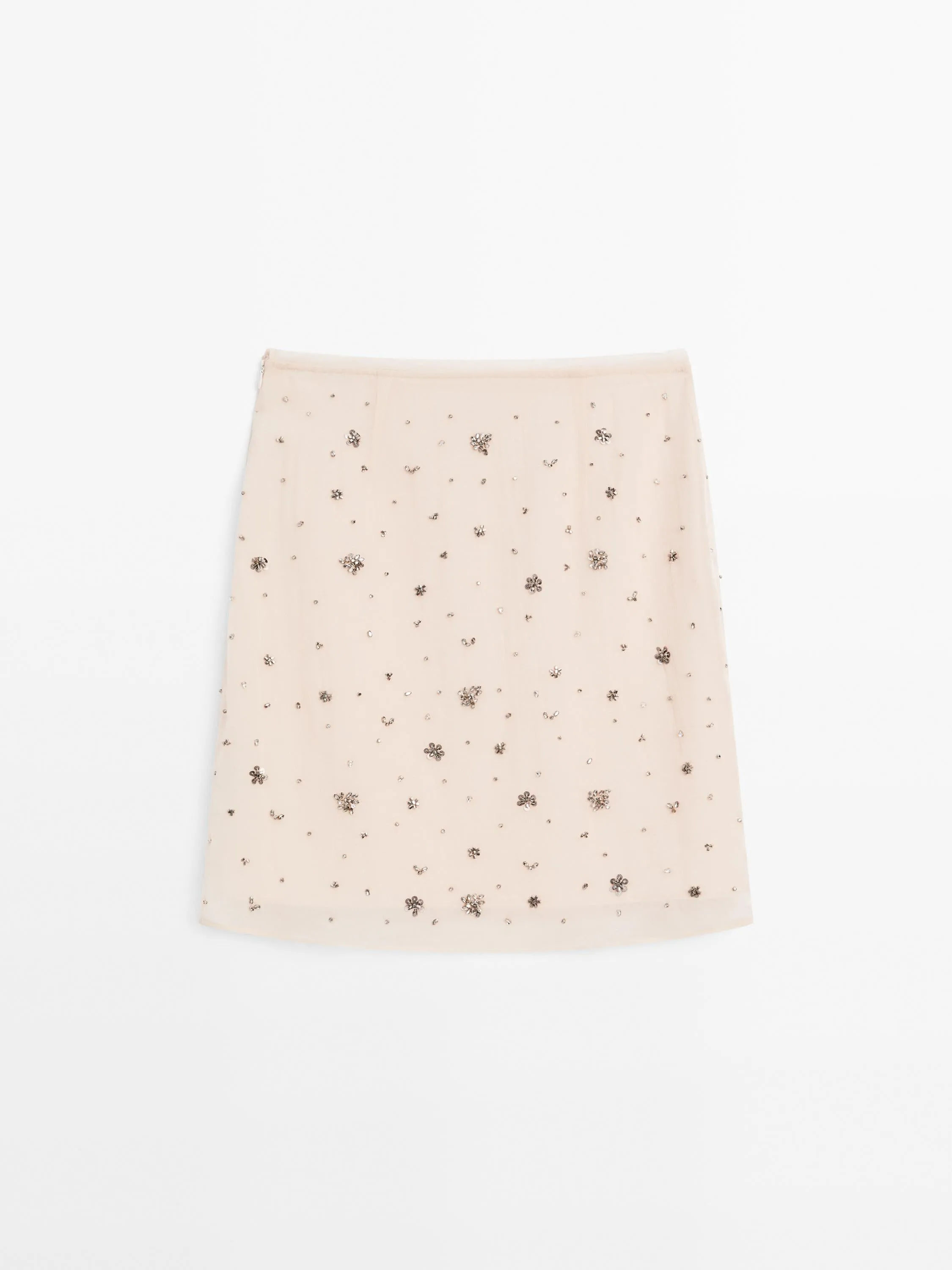 Rhinestone mini skirt