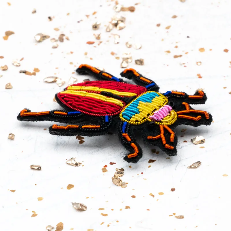 Rustic Beetle Pin